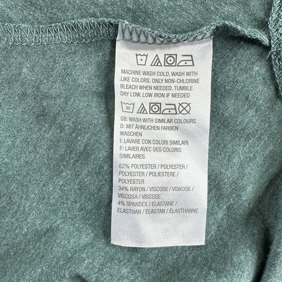 2! LOGO Lounge BY LORI GOLDSTEIN HANDKERCHIEF HEM JERSEY KNIT Dresses Small Cozy - Picture 13 of 14